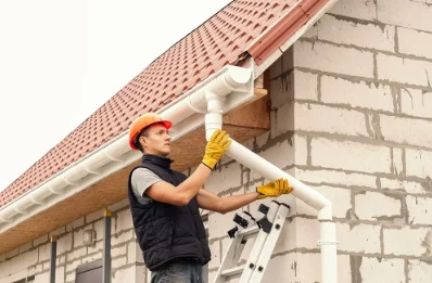 Pose et remplacement de gouttières à Lafage